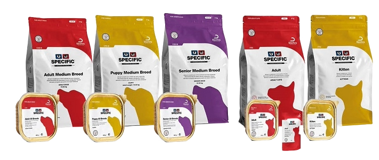 SPECIFIC life stage nutrition for dogs and cats